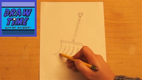 How To Draw A Snow Shovel Youtube