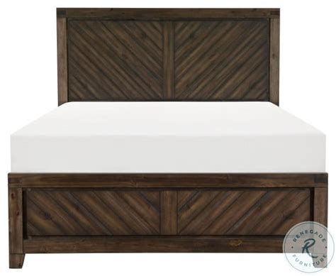 Parnell Distressed King Panel Bed From Homelegance