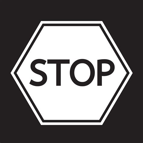 Stop Sign Icon 646758 Vector Art At Vecteezy