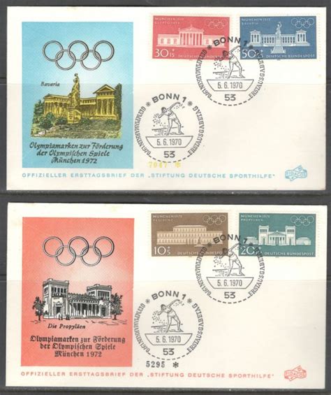 Relive the moments that went down in history at the 1972 summer olympics in munich. Germany. Sc. B459-B462. 2 envelops. The 1972 Summer ...