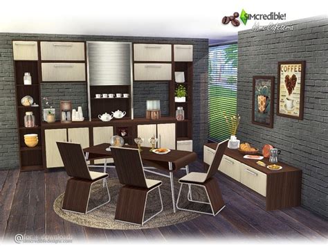 Sims 4 Ccs The Best Home Cafeteria By Simcredible