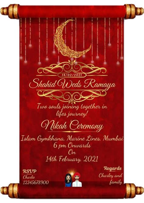Shadi card matter in hindi click. (New Designs 2020) Muslim Wedding Invitation Designs