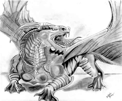 Dragon Drawing By Kankurouofthesand On Deviantart