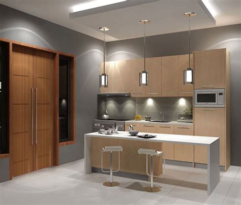 Create this highly functional simple kitchen interior design. Modern Kitchen Designs for Very Small Spaces - Yirrma