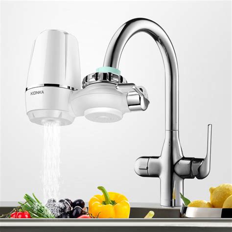 Unlike other water filtration systems, kitchen faucet with water filter built in allows you to change between using filtered and unfiltered water. konka faucet water filter & elements washable filtration ...