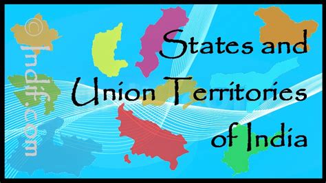 States And Union Territories Of India Indian States And Uts