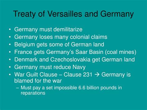 Germany Treaty Of Versailles Illustration On The Treaty Of Versailles