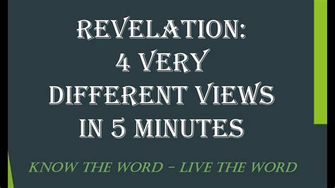 Revelation 4 Very Different Views In 5 Minutes Futurist Preterist