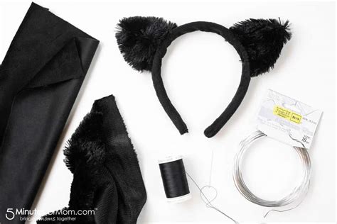 Easy Cat Costume How To Make A Gorgeous Black Cat Costume 5 Minutes