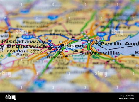 Edison New Jersey Map Hi Res Stock Photography And Images Alamy