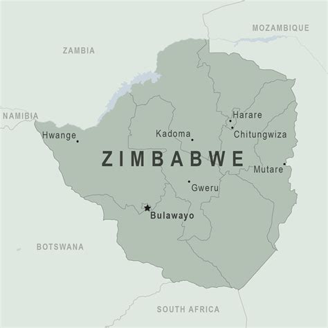 Independent country in southern africa. Great Zimbabwe Location On World Map