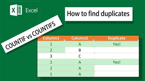How To Find Duplicates On Multiple Columns Microsoft Excel 2016 Youtube