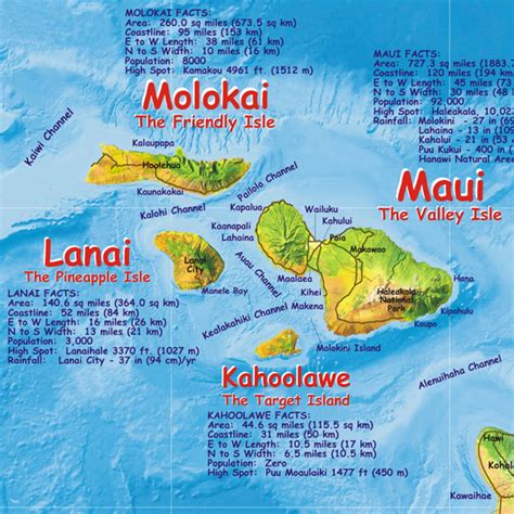 Franko Maps Hawaiian Islands Creature Adventure Guide 14 X