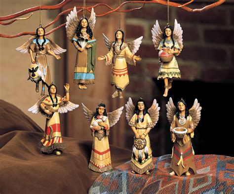 Collectible Southwestern Native American Indian Maiden Angel Ornament