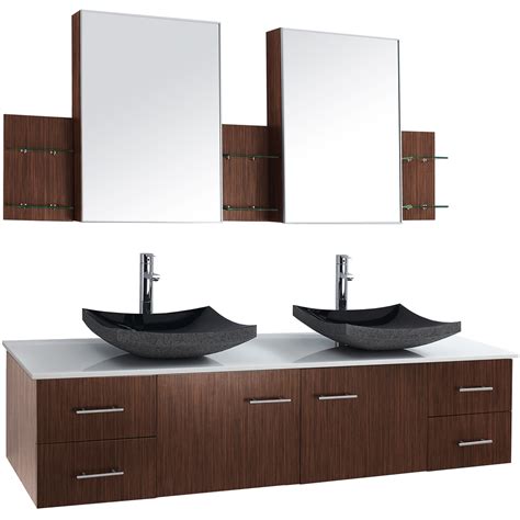 36 floating bathroom vanity with sink stone bathroom countertop single wall mounted bathroom vanity with top vanity cabinetung undermount sink. Bianca 72" Wall-Mounted Double Bathroom Vanity - Zebrawood ...