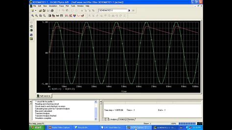 Orcad Simulation Waveform Analysis Of Half Wave Rectifier Circuit My