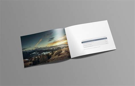 Download Free A4 Landscape Brochure Mockup PSD