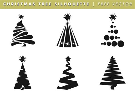 Siluetas De árboles De Navidad Vector Libre 93098 Vector En Vecteezy