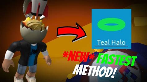 New Fastest Method How To Get Teal Halo 2021 Tower Of Hell Roblox