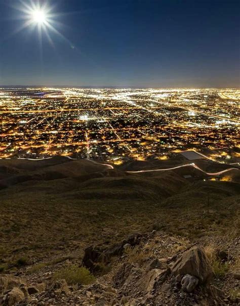 El Paso Viewed From The Franklin Mountains Courtesy Of One Of The Brave