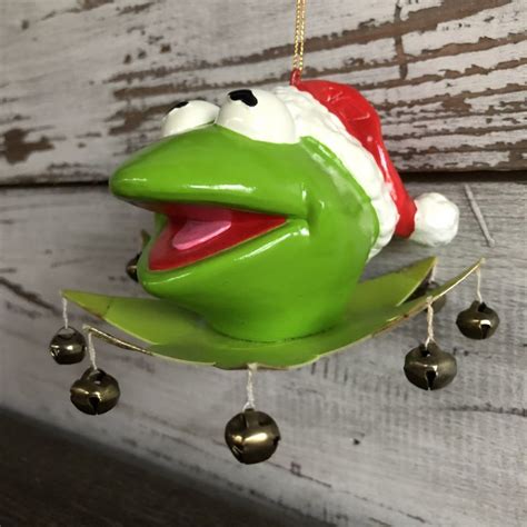 70s Vintage Muppets Kermit The Frog Christmas Ornament S083