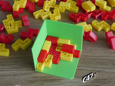 Tetris Puzzle Cube By C473d Download Free Stl Model