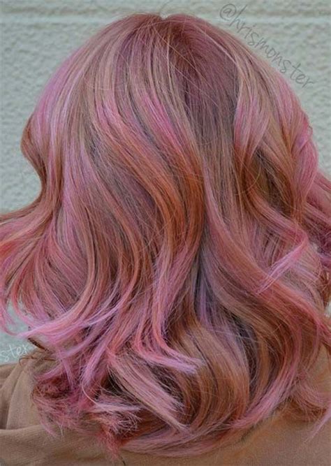 Charming Rose Gold Hair Colors How To Get Rose Gold Hair Glowsly