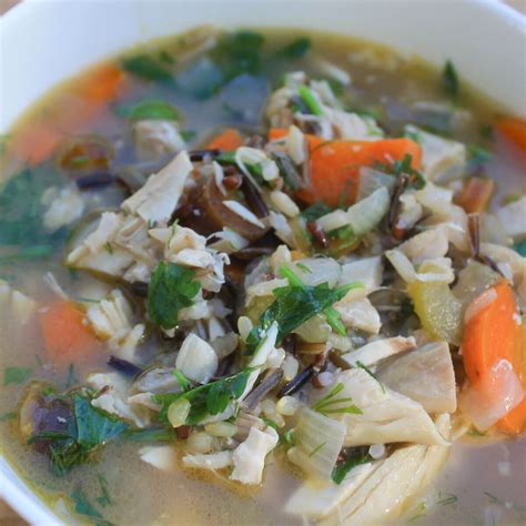 Gluten-Free Leftover Turkey and Wild Rice Soup - Ancestral Nutrition