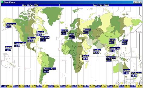 Map Of The World Clock - Direct Map