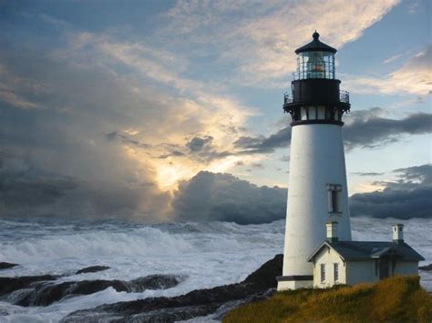 Yaquina Head Light Cape Foulweather Lighthouse Oregon 1 Lighthouse