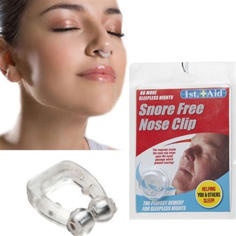 Snore Free Nose Clip In Clam Shell Snoring Snore Nose Clip Aid Free
