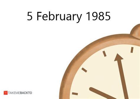 February 05 1985 Tuesday Do You Remember That Day Takemebackto