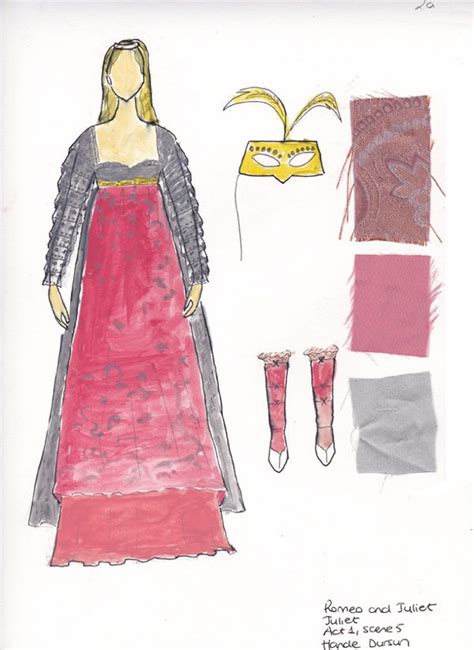 Romeo And Juliet Costumes Drawing Karolyn Burket