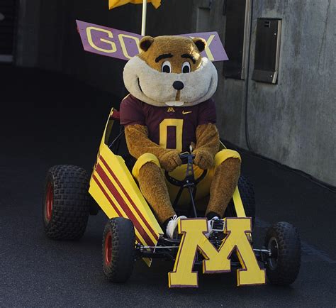 Goldy Gopher Smiles Then Steamrolls Youth Footballer