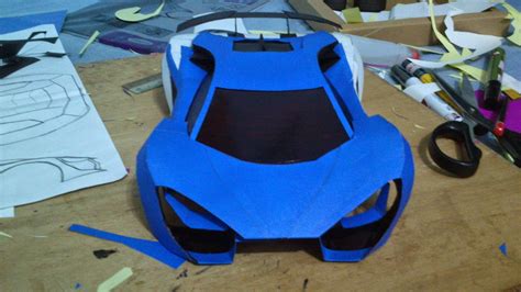 Papercraft Car Lamborghini Papercraft Car Thebian Concepts