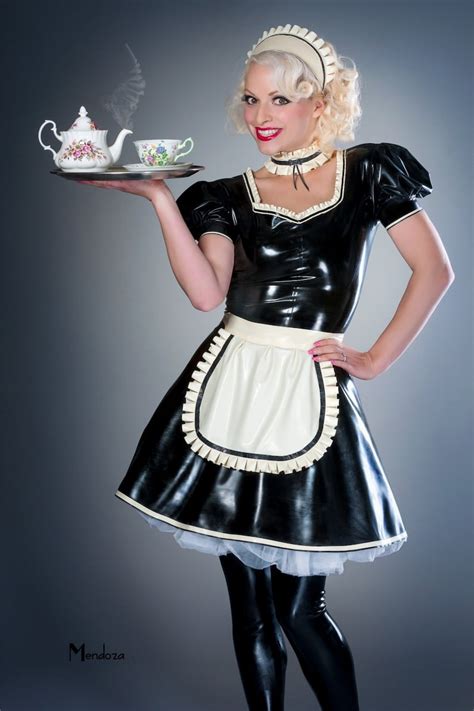 His Latex French Maid Dress Etsy