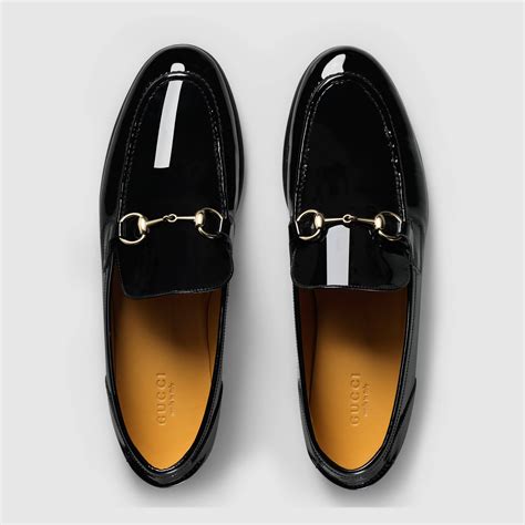 Gucci Patent Leather Horsebit Loafer Fashion Shoes Loafers Black