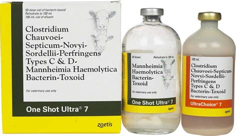 One Shot Ultra 7 Cattle Vaccine Zoetis Animal Health - Blackleg