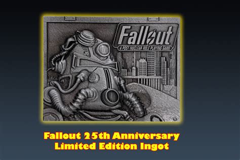 Fallout Limited Edition 25th Anniversary Ingot Quintadimensione