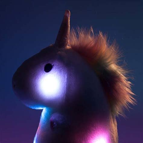Glowing Unicorn Plush With 6 Color Changing Leds Gadgetsin