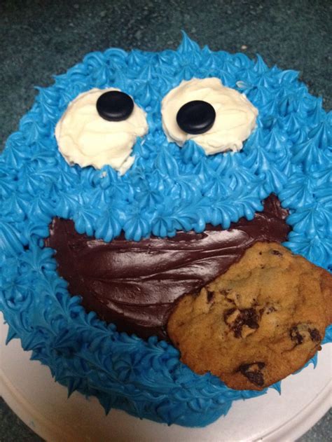 Cookie Monster Cake I Made For A Birthday Party Cookie Monster