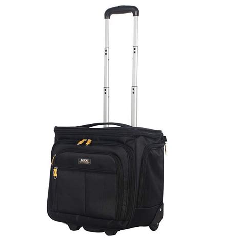 Lucas Luggage 15 Carry On Expandable Wheeled Under Seat Bag With Usb