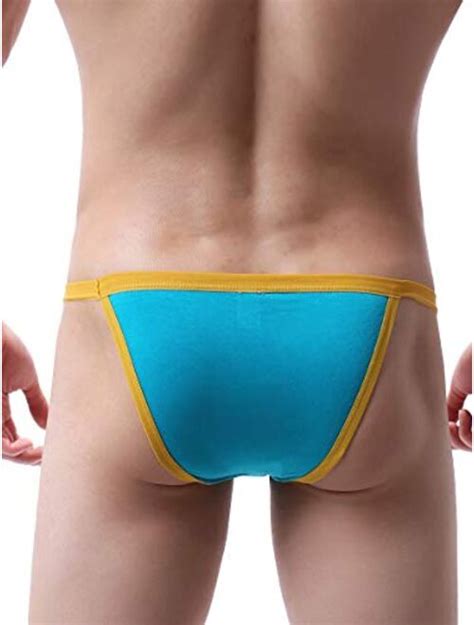 buy ikingsky men s high leg opening modal bikini underwear sexy low rise brazilian cut bulge