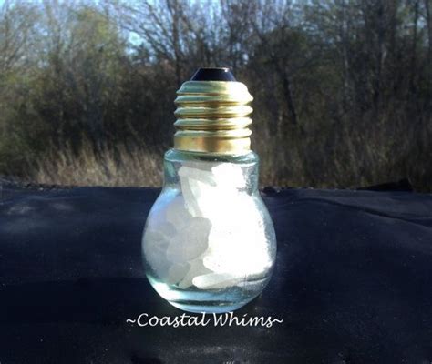 Decorative Glass Light Bulb Jar Filled With By Coastalwhims 1000