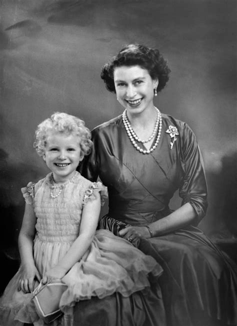 Queen Elizabeth Ii With Her Only Daughter Anne Princess Royal In 1954 Pictures Of Princess
