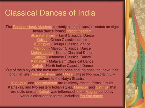 Ppt Dances Of India Powerpoint Presentation Free Download Id1468863