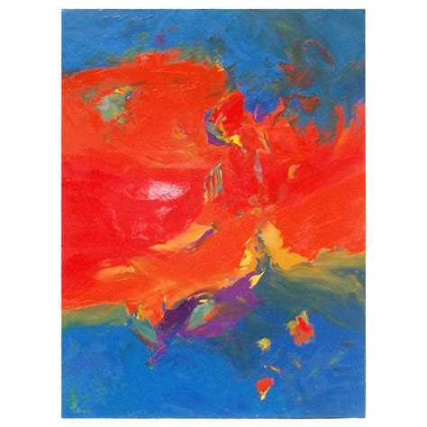 Topsy Turvey Abstract Oil On Canvas By Jean Sampson For Sale At 1stdibs