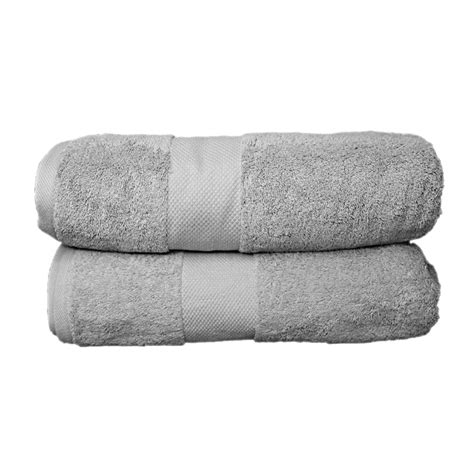 Bath Sheet Towels 90x160cm Pack Of 2 Grey