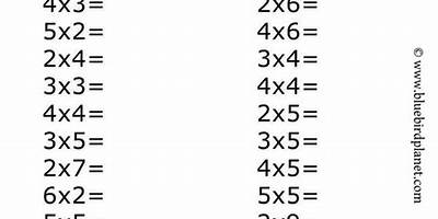 Printable Math For 3rd Graders