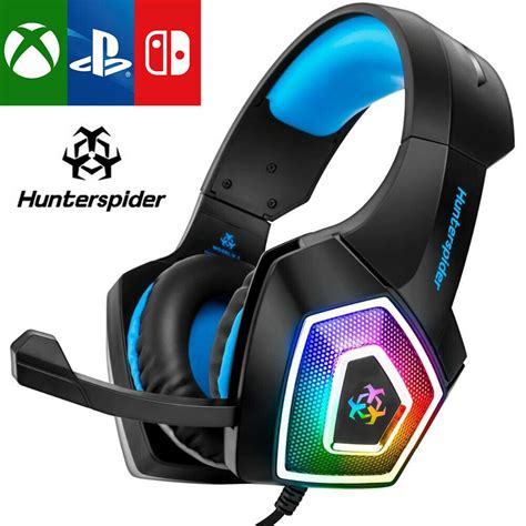 Hunterspider V1 Stereo Bass Surround Gaming Headset For Ps4 New Xbox